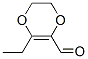 1,4-Dioxin-2-carboxaldehyde, 3-ethyl-5,6-dihydro- (9CI) 구조식 이미지