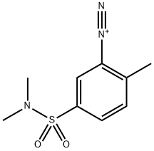 5-[(디메틸아미노)술포닐]-2-메틸벤젠디아조늄 구조식 이미지