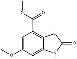 Methyl 5-methoxy-2-oxo-2,3-dihydro-1,3-benzoxazole-7-carboxylate 구조식 이미지