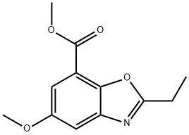 Methyl 2-ethyl-5-methoxy-1,3-benzoxazole-7-carboxylate Structure