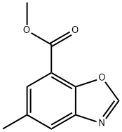 Methyl 5-Methyl-1,3-benzoxazole-7-carboxylate 구조식 이미지