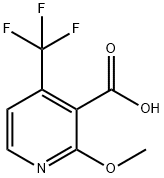 2-메톡시-4-(트리플루오로메틸)니코틴산 구조식 이미지