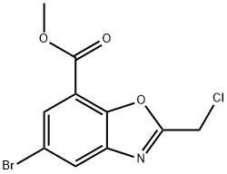 Methyl 5-bromo-2-(chloromethyl)-1,3-benzoxazole-7-carboxylate Structure