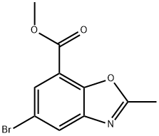 Methyl 5-bromo-2-methyl-1,3-benzoxazole-7-carboxylate Structure