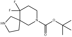 7-Boc-10,10-difluoro-2,7-diazaspiro[4.5]decane Structure