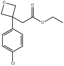 3-(4-Chlorophenyl)-3-oxetaneacetic acid ethyl ester Structure