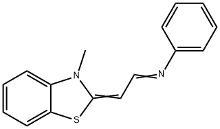 Бензенамин, N-[(3-метил-2(3H)-бензотиазолилиден)этилиден]-(9CI) структурированное изображение