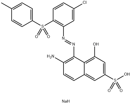 sodium 5-[2-[5-chloro-2-(4-methylphenyl)sulfonyl-phenyl]hydrazinyl]-6-imino-4-oxo-naphthalene-2-sulfonate Structure