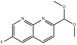 2-(Dimethoxymethyl)-6-fluoro-1,8-naphthyridine 구조식 이미지