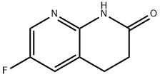 6-Fluoro-3,4-dihydro-1,8-naphthyridin-2(1H)-one 구조식 이미지