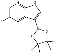 5-Fluoro-3-(4,4,5,5-tetramethyl-1,3,2-dioxaborolan-2-yl)-1H-pyrrolo[2,3-b]pyridine Structure