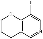 8-Iodo-3,4-dihydro-2H-pyrano[3,2-c]pyridine Structure