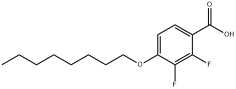 2,3-Difluoro-4-(octyloxy)-benzoic acid Structure