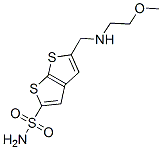 5-[[(2-Methoxyethyl)amino]methyl]thieno[2,3-b]thiophene-2-sulfonamide Structure