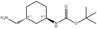 트랜스-3-아미노메틸-1-(Boc-아미노)시클로헥산 구조식 이미지