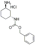 trans-3-(BenzyloxycarbonylaMino)cyclohexylaMine hydrochloride, 97% Structure