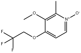 PYRIDINE, 3-METHOXY-2-METHYL-4-(2,2,2-TRIFLUOROETHOXY)-, 1-OXIDE Structure