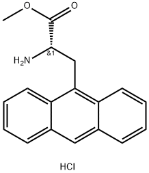 (S)-ALPHA-AMINO-9-ANTHRACENEPROPANOIC ACID METHYL ESTER HYDROCHLORIDE Structure