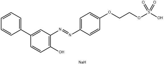 sodium 2-[4-[(4-hydroxybiphenyl-3-yl)azo]phenoxy]ethyl sulphate Structure