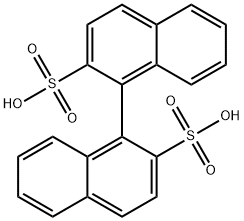 (R)-[1,1']Binaphthalenyl-2,2'-disulfonic acid Structure