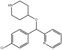 2-[(4-Chlorophenyl)(4-piperidinyloxy)methyl]pyridine Structure
