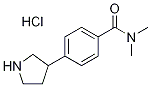 N,N-dimethyl-4-(pyrrolidin-3-yl)benzamide hydrochloride Structure