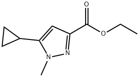 에틸5-사이클로프로필-1-메틸-1H-피라졸-3-카복실레이트 구조식 이미지