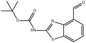 tert-부틸4-포르밀벤조[d]티아졸-2-일카르바메이트 구조식 이미지