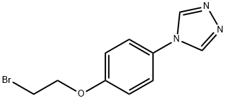 4-(4-(2-bromoethoxy)phenyl)-4H-1,2,4-triazole 구조식 이미지
