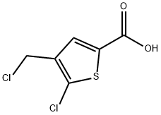 5-chloro-4-(chloromethyl)thiophene-2-carboxylic acid Structure