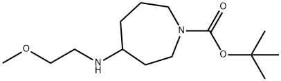 tert-butyl 4-(2-methoxyethylamino)azepane-1-carboxylate Structure
