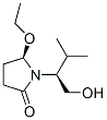 2-Pyrrolidinone,5-ethoxy-1-[1-(hydroxymethyl)-2-methylpropyl]-,[R-(R*,S*)]-(9CI) 구조식 이미지