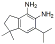1H-Indene-4,5-diamine,  2,3-dihydro-1,1-dimethyl-6-(1-methylethyl)- Structure