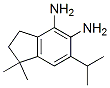 1H-Indene-4,5-diamine,  2,3-dihydro-1,1-dimethyl-6-(1-methylethyl)- 구조식 이미지