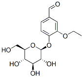 에틸바닐린베타-D-글루코피라노사이드 구조식 이미지