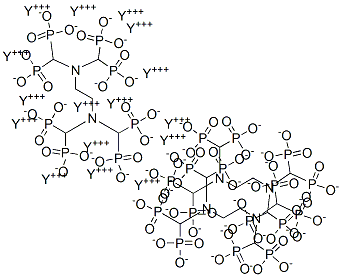 yttrium ethylenediaminetetra(methylenephosphonic acid) Structure