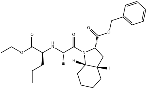 (2S,3aS,7aS)-1-[(2S)-2-[[(1S)-1-(Ethoxycarbonyl)butyl]aMino]-1-oxopropyl]octahydro-1H-indole-2-carboxylic Acid Benzyl Ester Structure