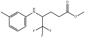 Methyl 5,5,5-trifluoro-4-(M-tolylaMino)pentanoate Structure