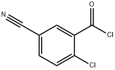 벤조일클로라이드,2-클로로-5-시아노-(9CI) 구조식 이미지