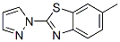 Benzothiazole, 6-methyl-2-(1H-pyrazol-1-yl)- (9CI) 구조식 이미지