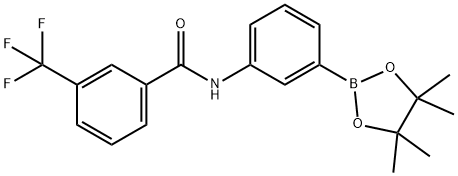 3-3-(Trifluoromethyl)benzoylaminobenzene-boronic acid pinacol ester Structure