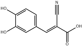 2-Propenoic acid, 2-cyano-3-(3,4-dihydroxyphenyl)-, (2E)- (9CI) Structure
