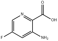 3-Amino-5-fluoropicolinic acid, 3-Amino-2-carboxy-5-fluoropyridine Structure
