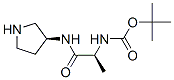 TERT-BUTYL {(S)-1-METHYL-2-OXO-2-[(S)-PYRROLIDIN-3-YLAMINO]ETHYL}CARBAMATE Structure