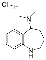 N,N-diMethyl-2,3,4,5-tetrahydro-1H-benzo[b]azepin-5-aMine hydrochloride Structure