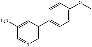 5-(4-메톡시페닐)피리딘-3-aMine 구조식 이미지