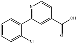 4-피리딘카르복실산,2-(2-클로로페닐)- 구조식 이미지