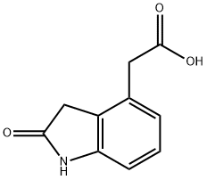 (2-oxo-2,3-dihydro-1H-indole-4-yl)acetic acid Structure