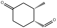 Cyclohexanecarboxaldehyde, 2-methyl-4-oxo-, cis- (9CI) Structure