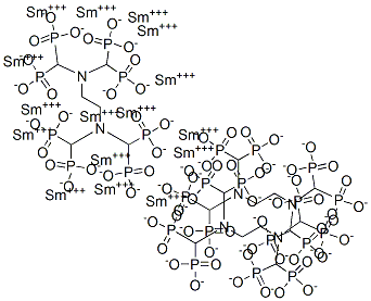 samarium ethylenediaminetetramethylenephosphonate Structure